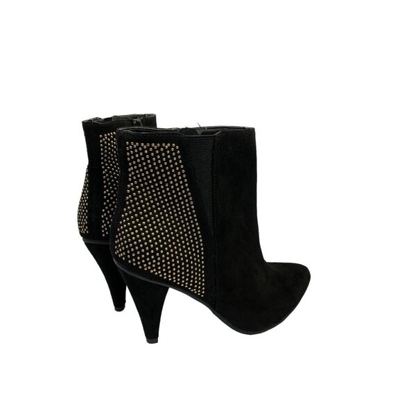 Forever 21 Women's Black & Gold Ankle Booties - Picture 4 of 8